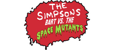 The Simpsons Bart vs the Space Mutants logo for NES